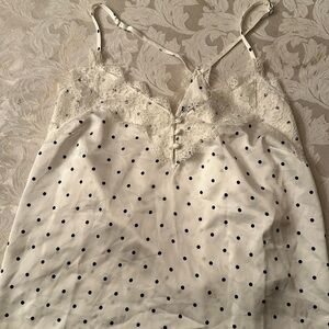 Polkadot lace, Cami, Abercrombie, and Fitch